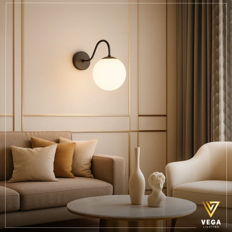 أبليك MOON أسود بتصميم كروي مودرن من ستانلس ستيل