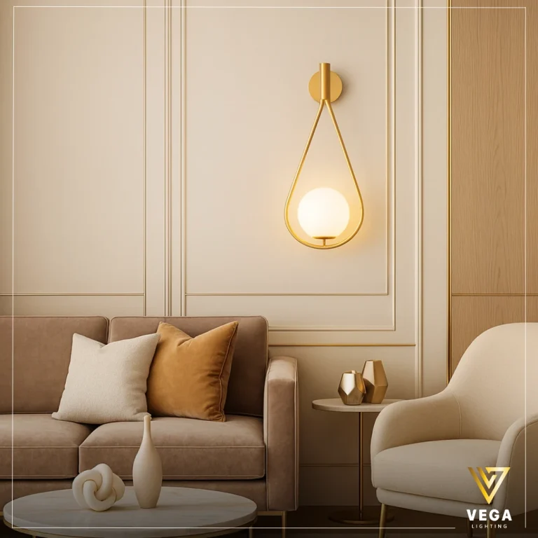 أبليك DROP دروب ذهبي بتصميم انسيابي مودرن لغرف النوم