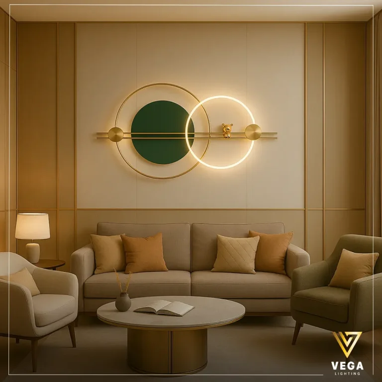 أبليك ريـون بتصميم دائري مزدوج ولمسات ذهبية