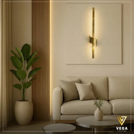 أبليك WRAP ملفوف أوكسيدية بإضاءة LED دافئة.