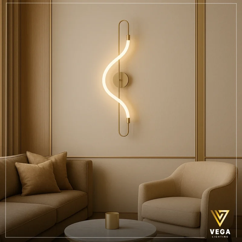 أبليك WAVEN ويفِن شامبين بتصميم انسيابي LED مودرن