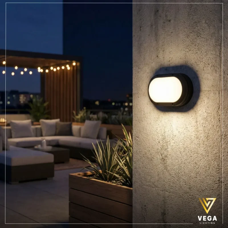 أبليك أوبـا أوت دور إضاءة حائط خارجية 20 وات متاح أسود أو رمادي