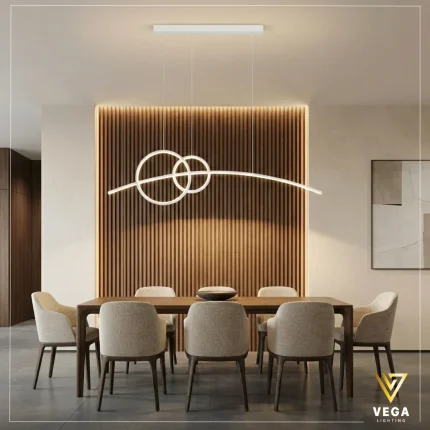 نجفة سيزر مودرن إضاءة ليد فيجا لايتنج