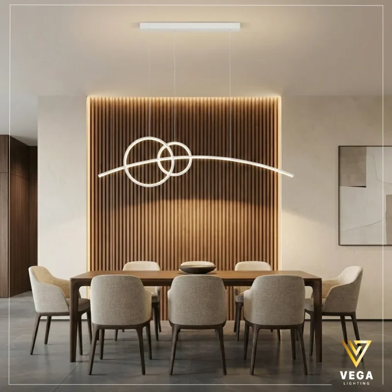 نجفة سيزر مودرن إضاءة ليد فيجا لايتنج