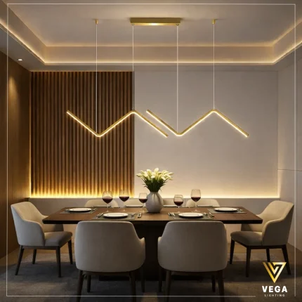 نجفة مودرن Z-Gold ذهبي ليد