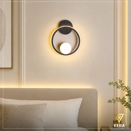 أبليك دائري مودرن إيكو ECHO بإضاءة LED وحلقة مضيئة