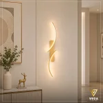 أبليك منحني مودرن أوندرا ONDRA باللونين الشامبين والأسود