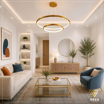 نجفة حلقات متداخلة فيرا VERA بتصميم دائري مودرن