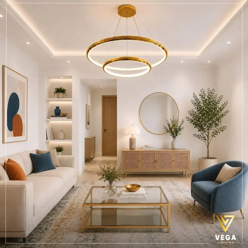 نجفة حلقات متداخلة فيرا VERA بتصميم دائري مودرن